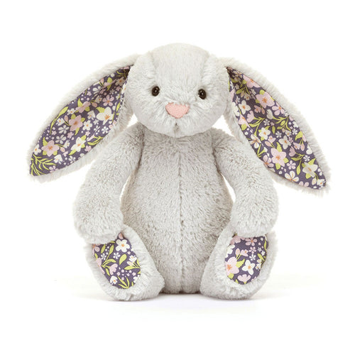 An image of the Jellycat Blossom Silver Bunny 'Bloom' Little.