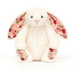 An image of the Jellycat Jellycat Blossom Cream Bunny 'Berry' Little