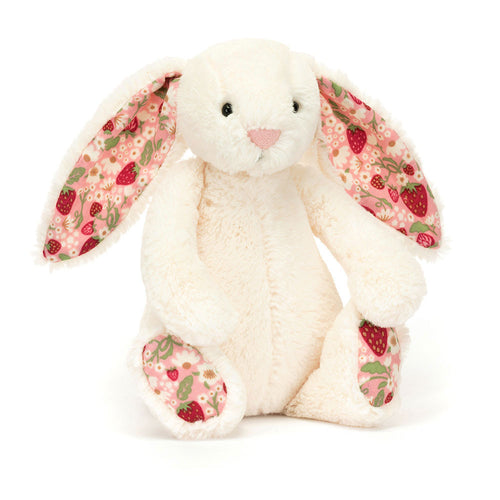 An image of the Jellycat Blossom Cream Bunny 'Berry'.