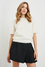 An image of the Rails Briar Sweater in White.