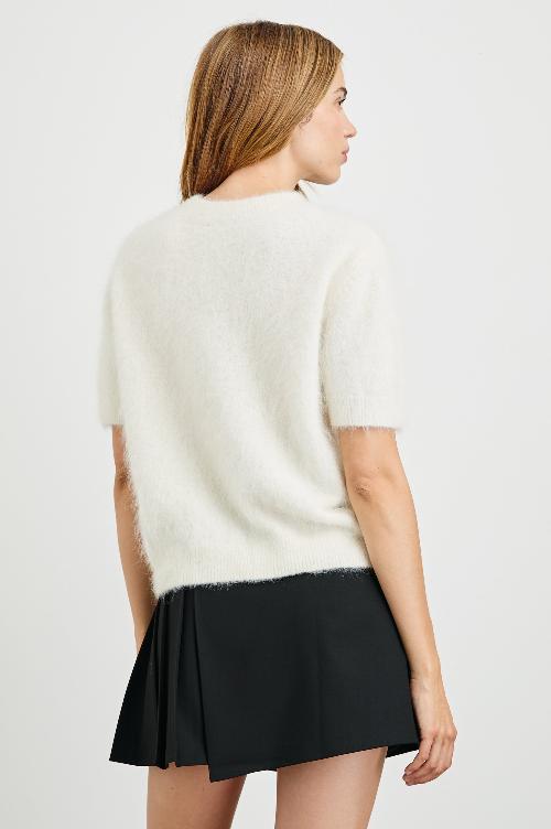 An image of the Rails Briar Sweater in White.