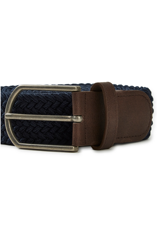 An image of the Dubarry Oysterhaven Woven Belt in Navy.