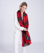 An image of the Pia Rossini Bonnie Scarf in Red.