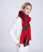 An image of the Pia Rossini Bonnie Scarf in Red.