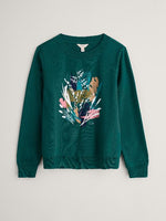 An image of the Seasalt Bright Wave Sweatshirt in Towan Grasslands Loch / Teal.