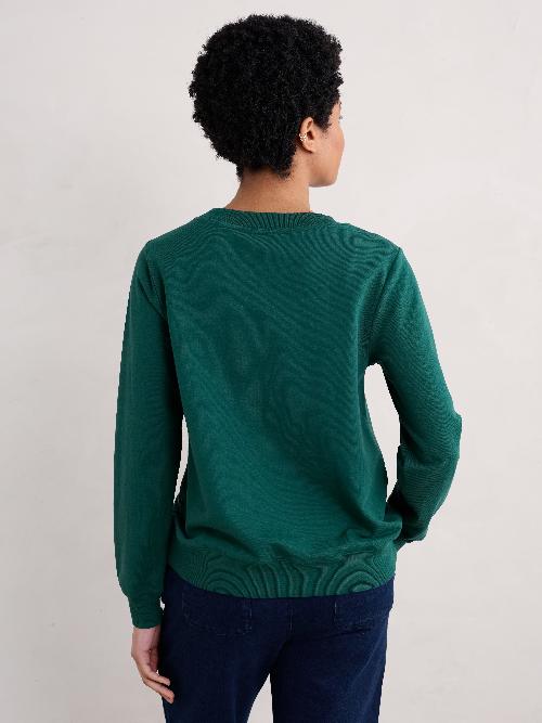 An image of the Seasalt Bright Wave Sweatshirt in Towan Grasslands Loch / Teal.