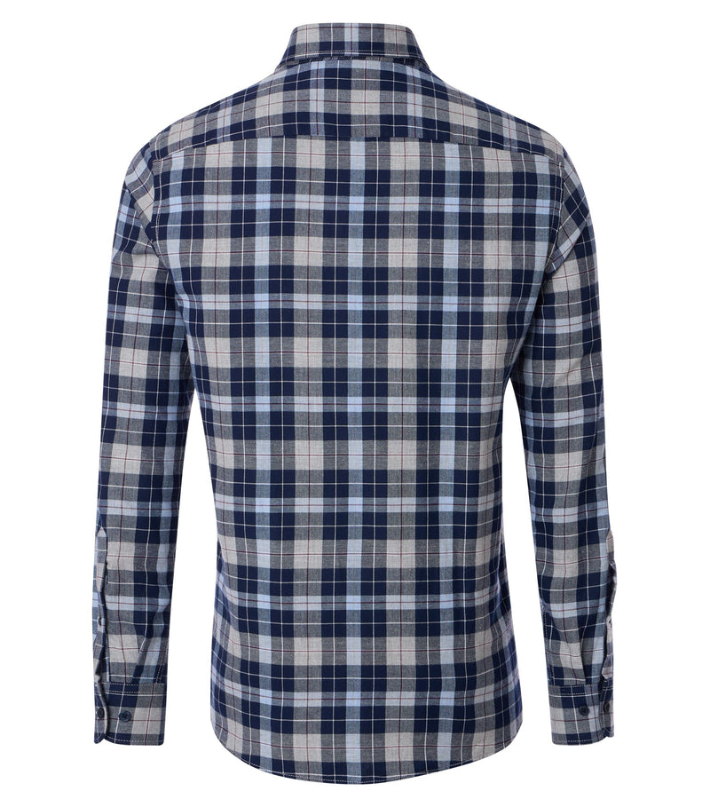 Kent Casual Fit Long Sleeve Check Shirt