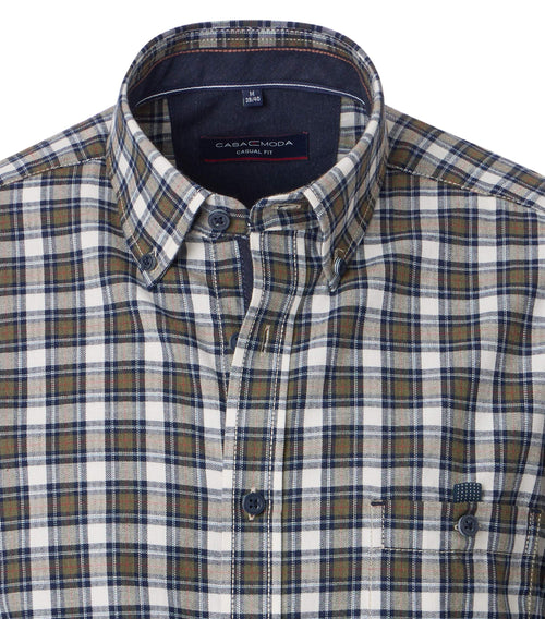 Casual Fit Long Sleeve Check Shirt