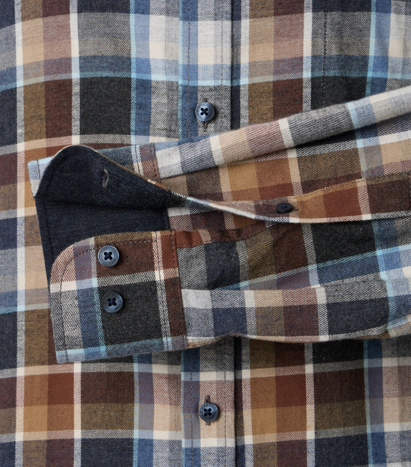 Casual Fit Long Sleeve Check Shirt