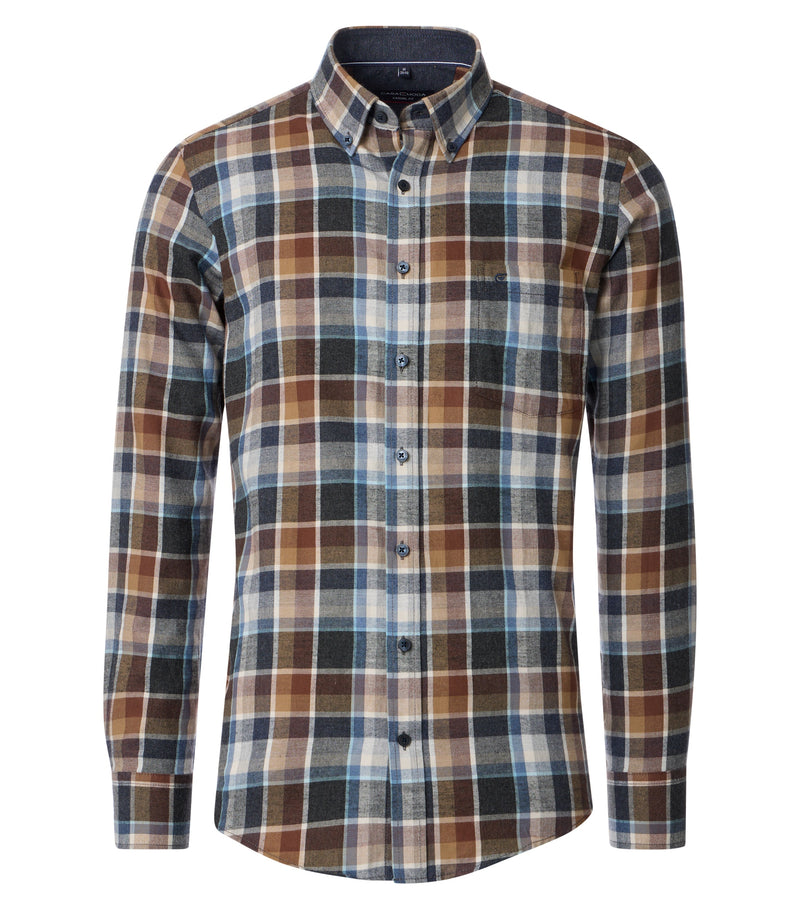 Casual Fit Long Sleeve Check Shirt