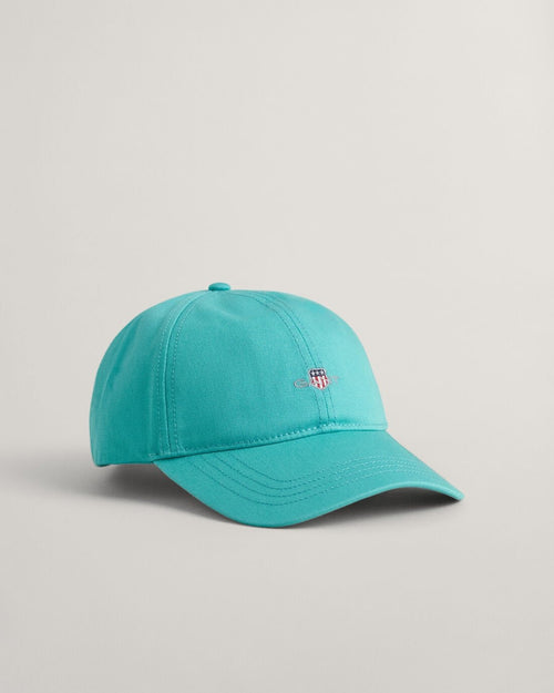 An image of the Gant Shield Cap in Lagoon Blue.