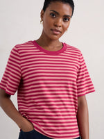 An image of the Seasalt Copseland T-Shirt in Pink.