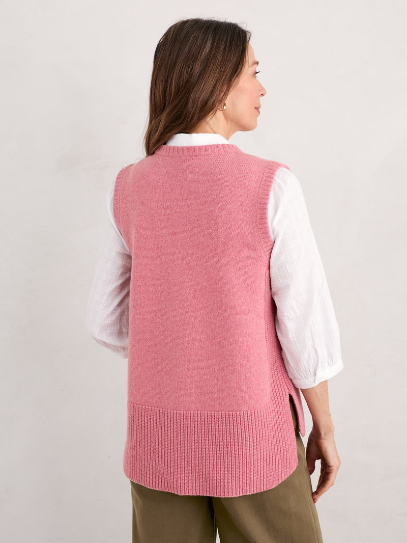 An image of the Seasalt Coupling Vest in Wild Rose.