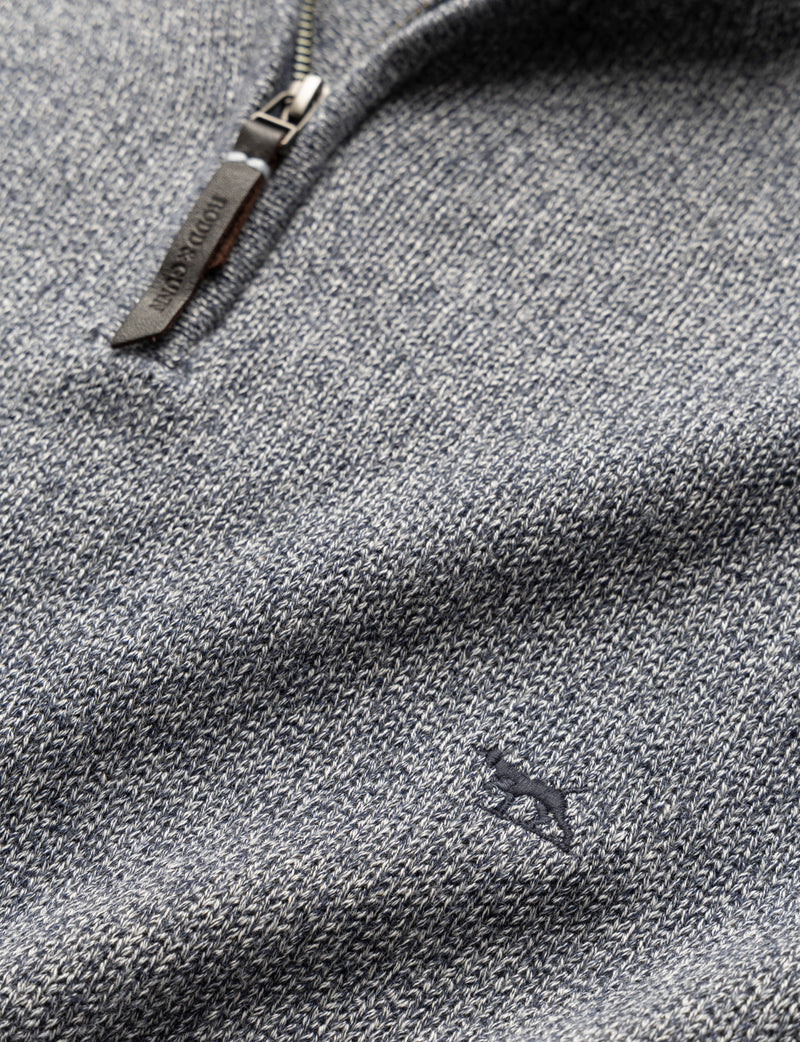 An image of the Rodd & Gunn Merrick Bay Knit in Indigo.