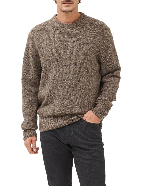 An image of the Rodd & Gunn Cox Road Knit in Gravel.