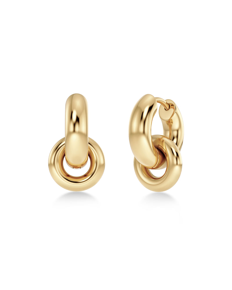 An image of the Edblad Chunky Eternal Earrings Gold