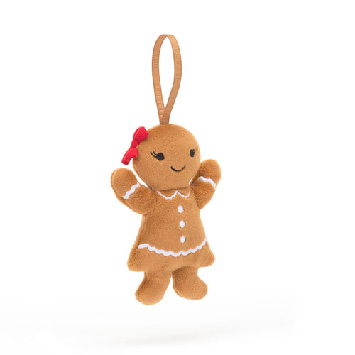 An image of the Jellycat Festive Folly Gingerbread Ruby.