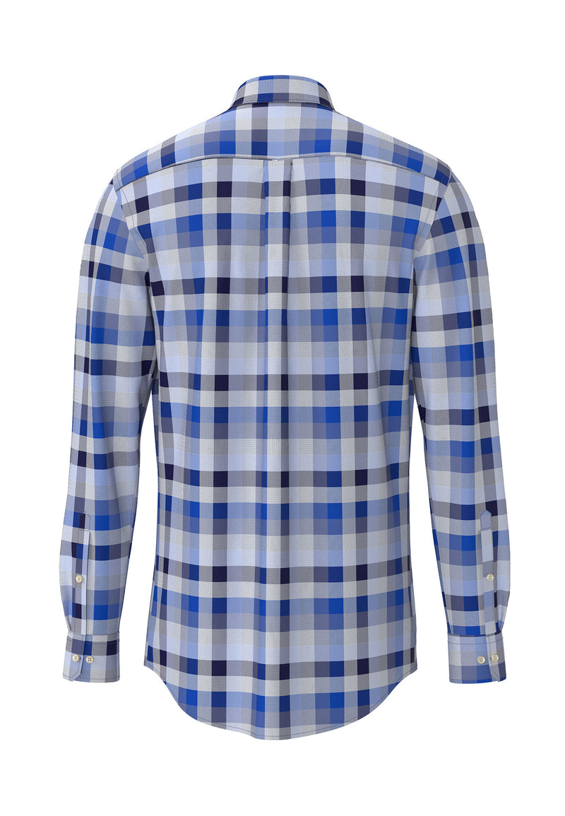 An image of the Fynch-Hatton Poplin Check Shirt