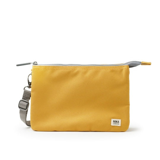 An image of the ROKA London Carnaby Crossbody XL in Flax.