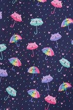 An image of the Lighthouse Freya Girls Coat in Umbrella Print.