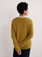 An image of the Seasalt Fruity Jumper in Kelp/Yellow.