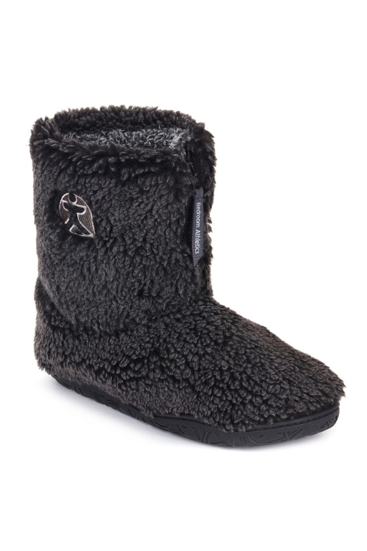 An image of the Bedroom Athletics Gosling Slipper Boots in Black.