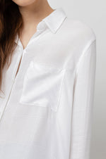 An image of the Rails Hunter Button Down Shirt in Ivory Check.