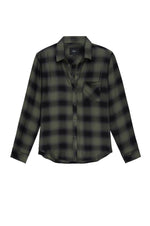 An image of the Rails Hunter Button Down Shirt in Olive Shadow Onyx.