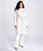 An image of the Pia Rossini Hepburn Coat in Pearl.