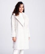 An image of the Pia Rossini Hepburn Coat in Pearl.