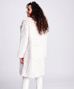 An image of the Pia Rossini Hepburn Coat in Pearl.