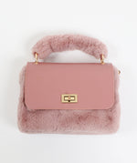 An image of the Pia Rossini Hepburn Bag in Dusty Pink.