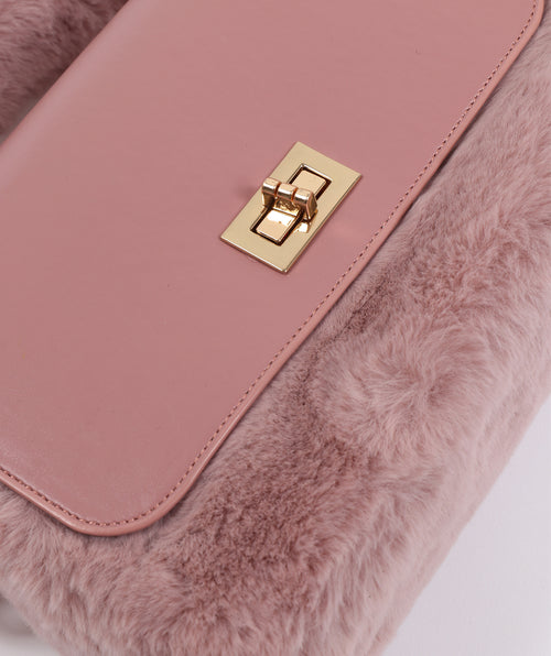 An image of the Pia Rossini Hepburn Bag in Dusty Pink.