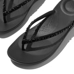 An image of the Fitflop Iqushion Multi-Crystal Ergonomic Flip-Flops