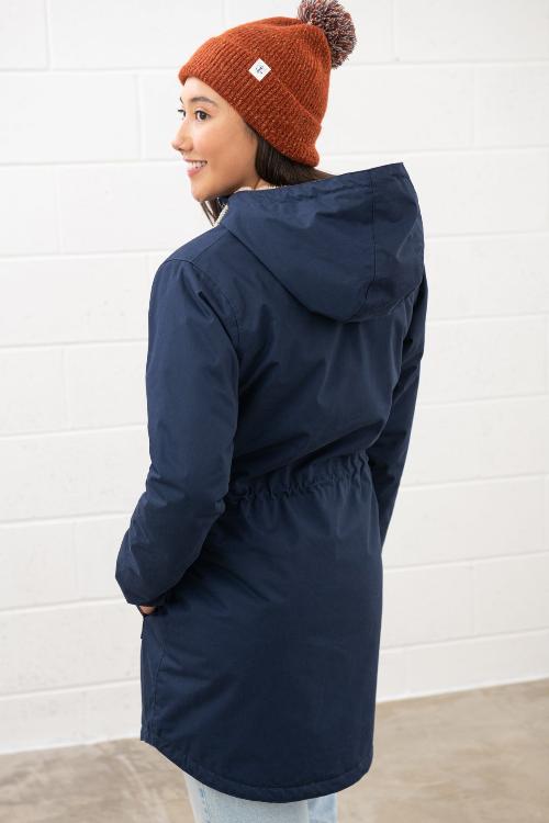 An image of the Lighthouse Isobel Ladies Coat in Navy.