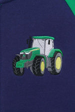 An image of the Lighthouse Jackson Full Zip Sweatshirt in Green Tractor.