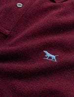 An image of the Rodd & Gunn The Gunn Polo in Garnet.