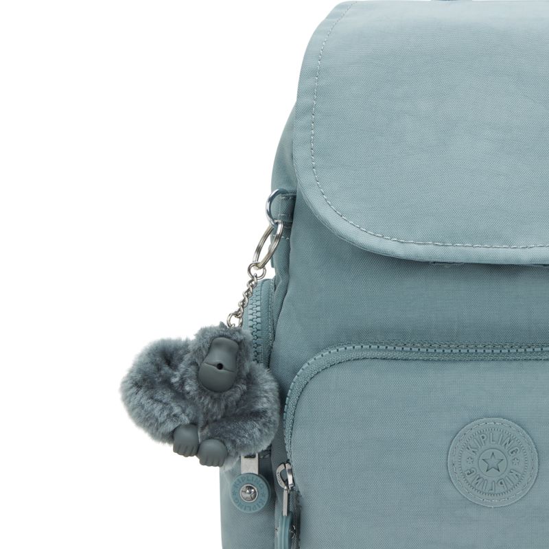 An image of the Kipling City Zip Mini Relaxed Grey