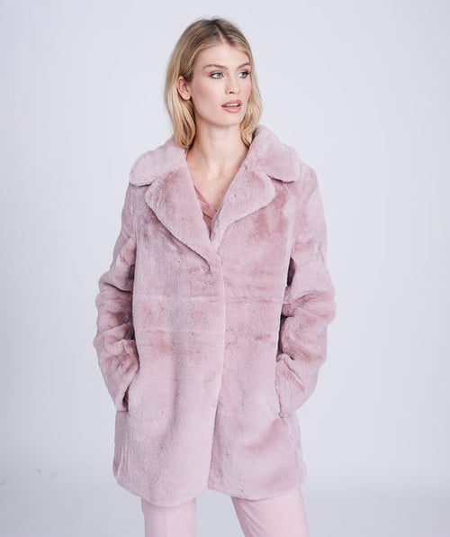 An image of the Pia Rossini Kennedy Coat in Dusty Pink.