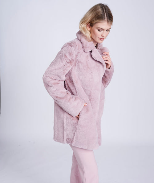 An image of the Pia Rossini Kennedy Coat in Dusty Pink.