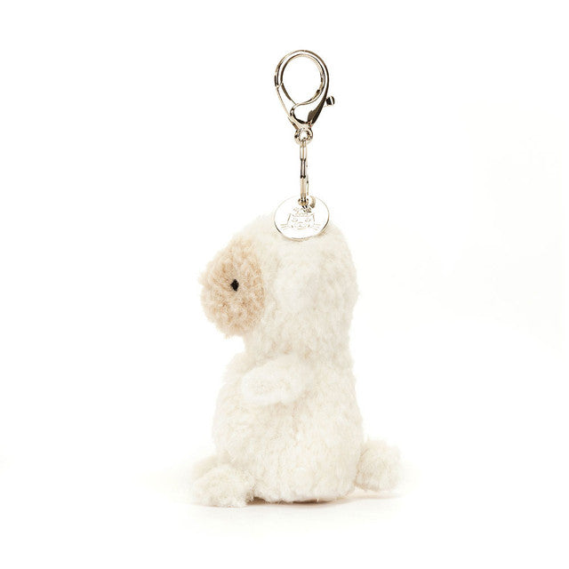 An image of the Jellycat Little Lamb Bag Charm.