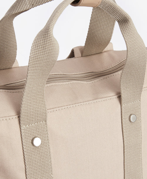 An image of the Barbour Olivia Backpack in Light Sand.