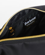 An image of the Barbour International Qualify Sling Bag in Black.