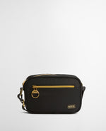 An image of the Barbour International Qualify Micro Crossbody in Black.