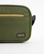 An image of the Barbour International Qualify Micro Crossbody in Empire Green.