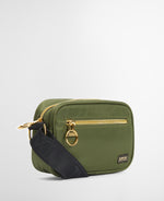 An image of the Barbour International Qualify Micro Crossbody in Empire Green.