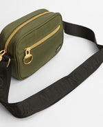 An image of the Barbour International Qualify Micro Crossbody in Empire Green.