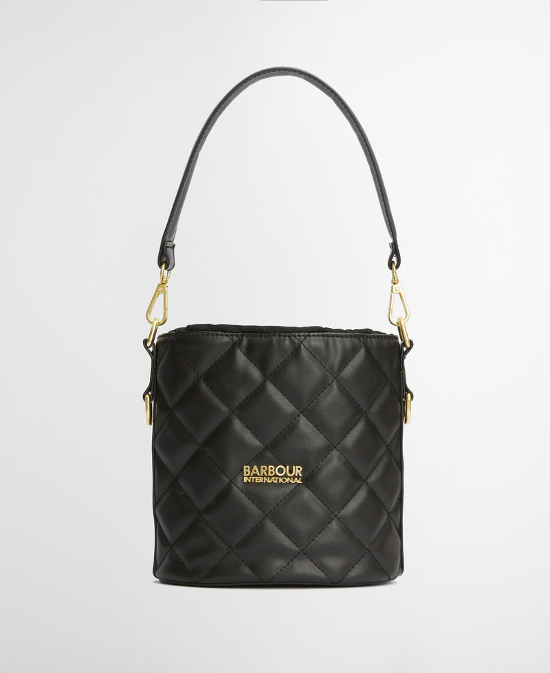 An image of the Barbour International Mini Bucket Bag