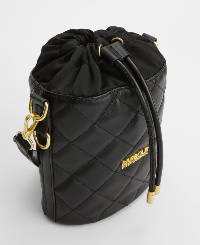 An image of the Barbour International Mini Bucket Bag