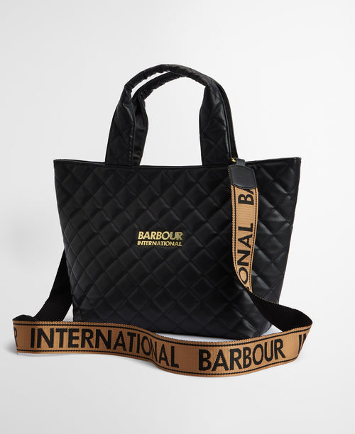 An image of the Barbour International Battersea Tote Bag in Black.